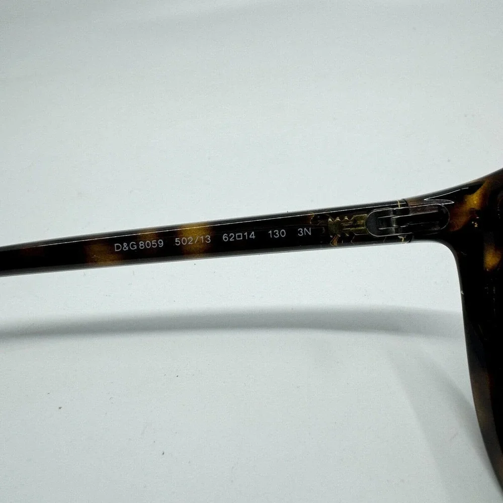 Dolce & Gabbana Sunglasses Brown Tortoise D&G 8059‎ 502/13 62-14-130 3N H9376